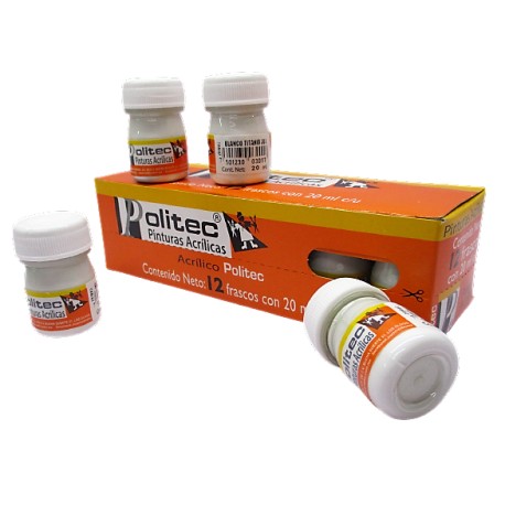 PINTURA POLITEC 20ML BLANCO DE TITANIO