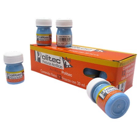 PINTURA POLITEC 20ML AZUL PASTEL