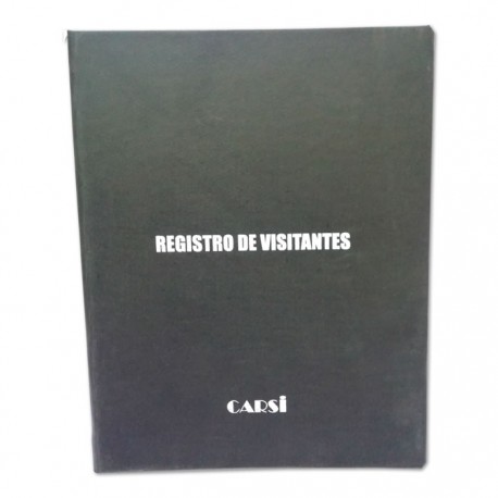 LIBRO REGISTRO DE VISITANTES 100 HOJAS CARSI