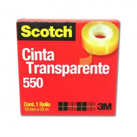 CINTA ADHESIVA TRANSPARENTE 3M 19 MM X 33 MTS