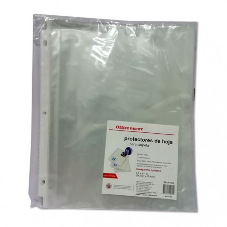 MICA PROTECTORA DE HOJAS OFFICE DEPOT TAMAÑO CARTA