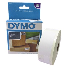 ETIQUETA ADHERIBLE PARA DYMO COLOR BLANCO