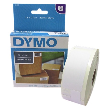 ETIQUETA ADHERIBLE PARA DYMO COLOR BLANCO