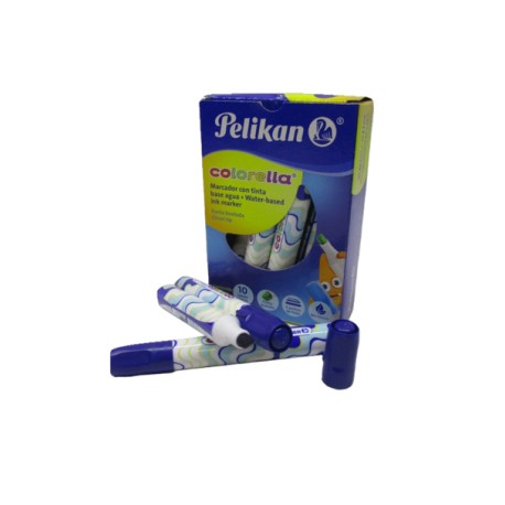 MARCADOR PELIKAN COLORELLA AZUL REDONDO
