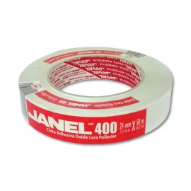 CINTA ADHESIVA DOBLE CARA JANEL 400 24 MM X 50 MTS