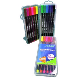 ROTULADORES A-INK 12 COLORES