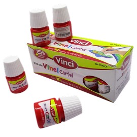 PINTURA VINCI 25ML COLOR ROJO