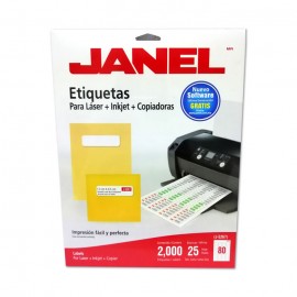 ETIQUETAS BLANCAS PARA LASER JANEL