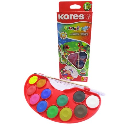 ACUARELAS LAVABLES KORES CON 12