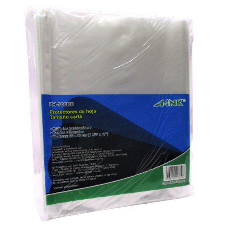 MICA PROTECTORA DE HOJAS A-INK TAMAÑO CARTA PH100DB