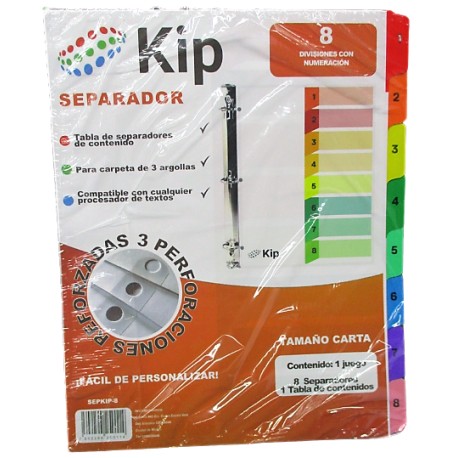 SEPARADORES KIP 8 DIVISIONES