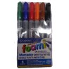 MARCADOR PERMANENTE PARA FOAMI DOBLE PUNTA 6 COLORES