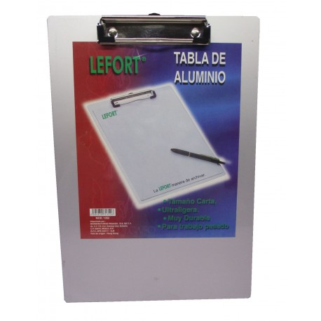 TABLA SUJETAPAPEL DE ALUMINIO TAMAÑO CARTA