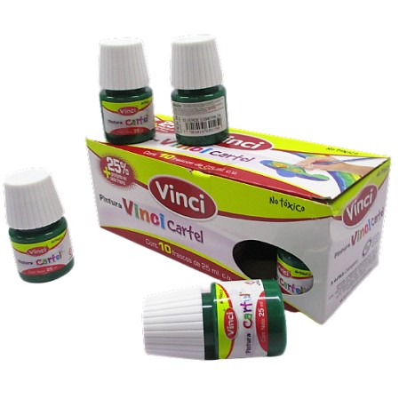 PINTURA VINCI 25ML COLOR VERDE ESMERALDA