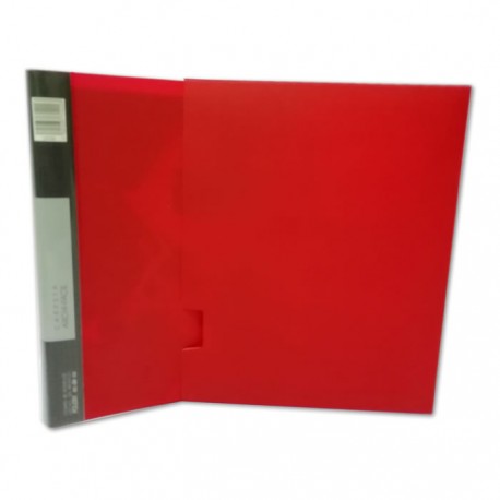 CARPETA ARCHI FACIL POLIDEX COLOR ROJO CON 80 MICAS