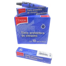 TINTA PARA CHEQUES 12 ML AZUL AZOR