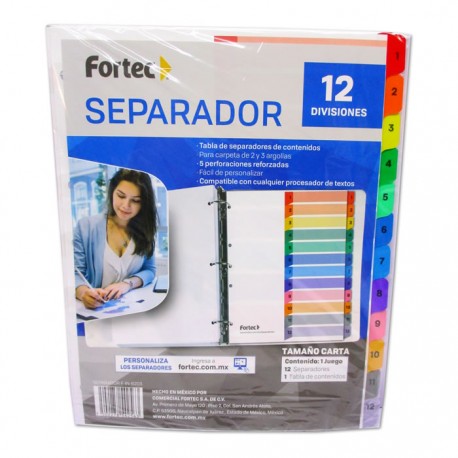 SEPARADORES FORTEC 12 DIVISIONES