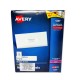 ETIQUETAS BLANCAS PARA LASER AVERY DE 2.5 X 10.2 5261