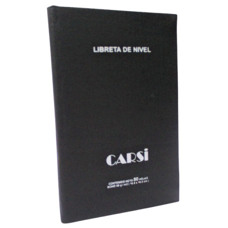 LIBRETA DE NIVEL MARCA CARSI