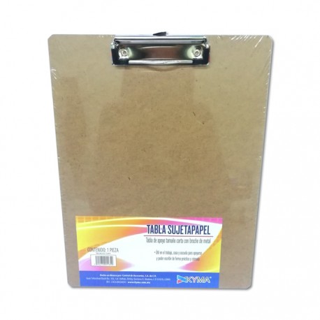 TABLA SUJETAPAPEL DE MACOCEL TAMAÑO CARTA