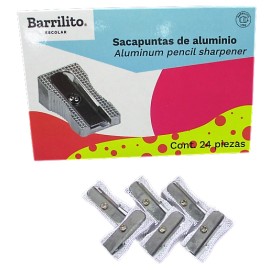 SACAPUNTAS METALICO DIAGONAL BARRILITO