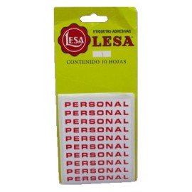 ETIQUETA ADHESIVA LESA LEYENDA PERSONAL