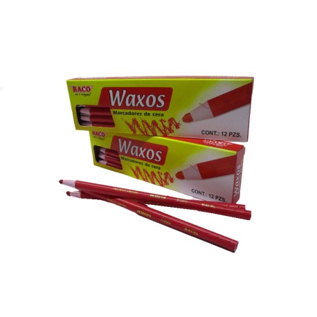 MARCADOR DE CERA ROJO WAXOS