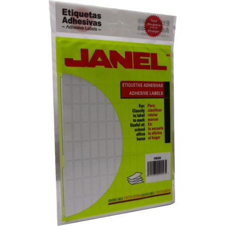 ETIQUETAS BLANCAS No 4 JANEL