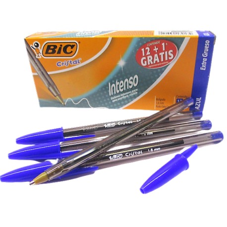 BOLIGRAFO BIC CRISTAL INTENSO AZUL EXTRAGRUESO