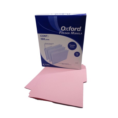 FOLDER TAMAÑO CARTA COLOR ROSA RECICLADO